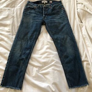 REDONE ORIGINALS HIGH RISE ANKLE CROP